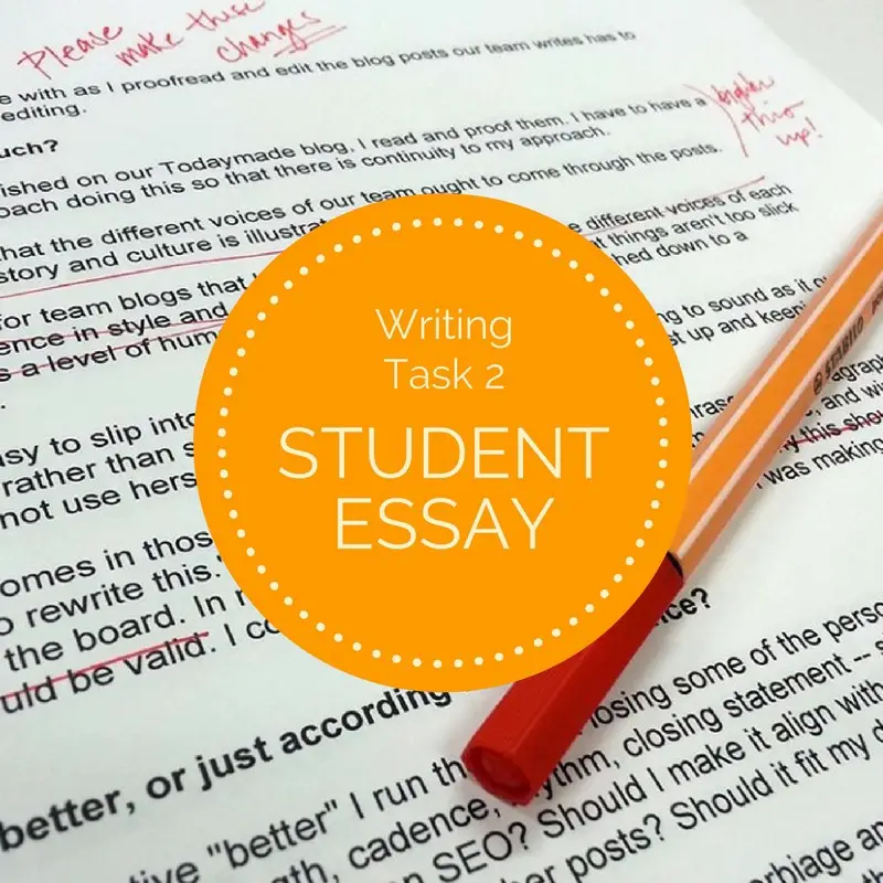 IELS task 2 student essay and feedback