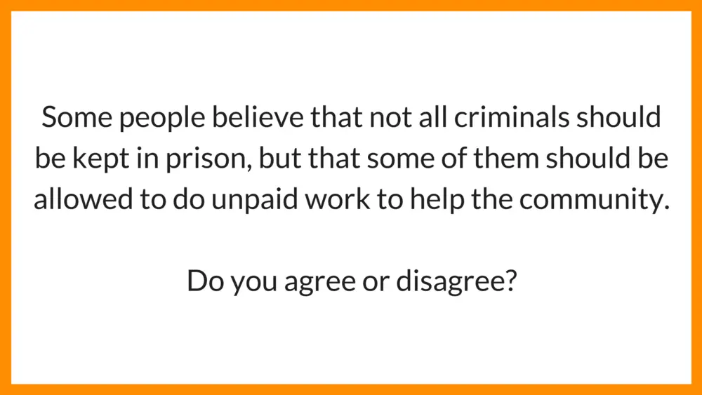 agree or disagree essay about crime
