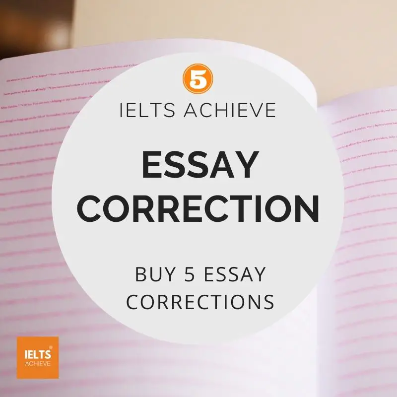 IELTS Writing Correction Service - 5 Essay