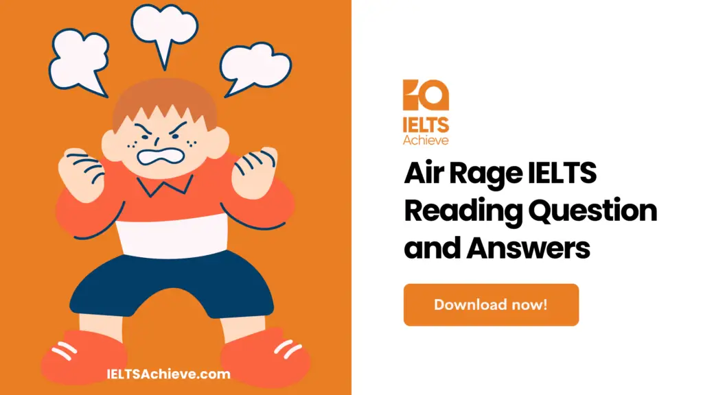 Air Rage IELTS Reading Answers