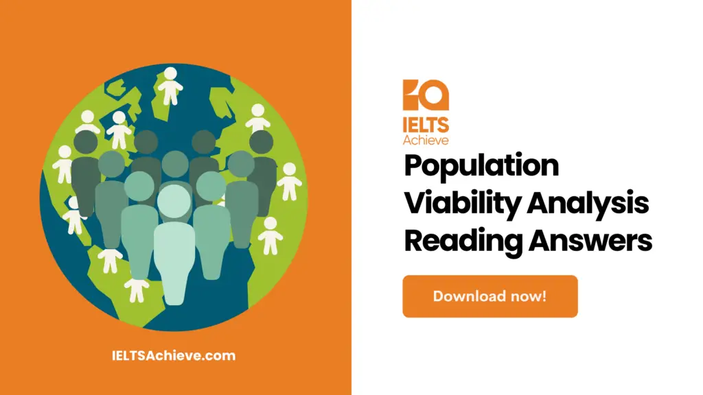 Population Viability Analysis IELTS Reading Answers