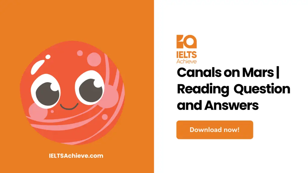 Canals on Mars | Reading Question and Answers