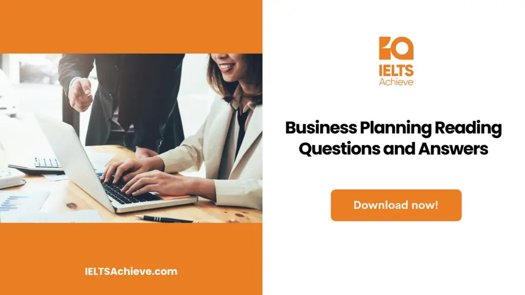 business planning ielts reading answers