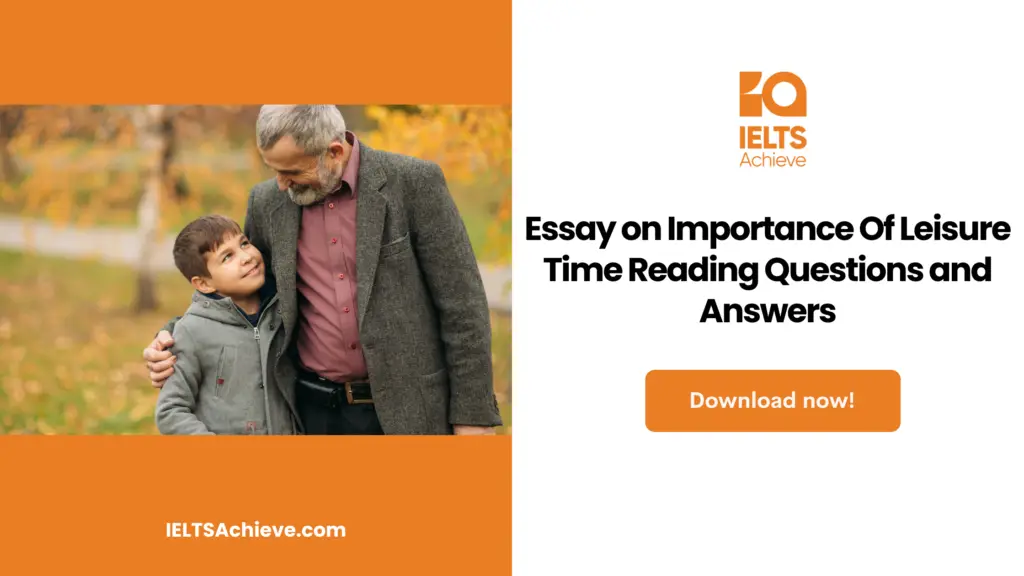 essay on leisure time activities
