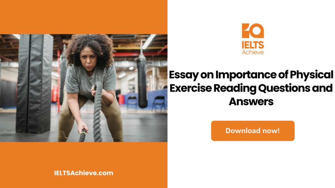 essay on physical exercise importance
