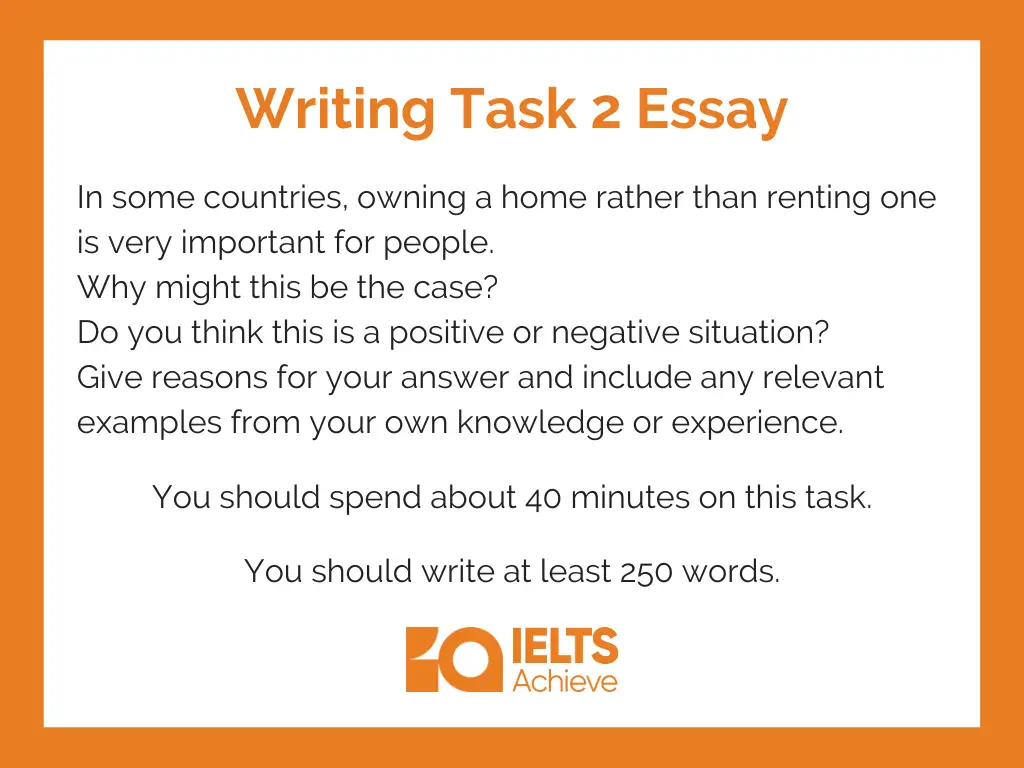 In some countries, owning a home rather than renting one is very important for people. IELTS Writing Task 2